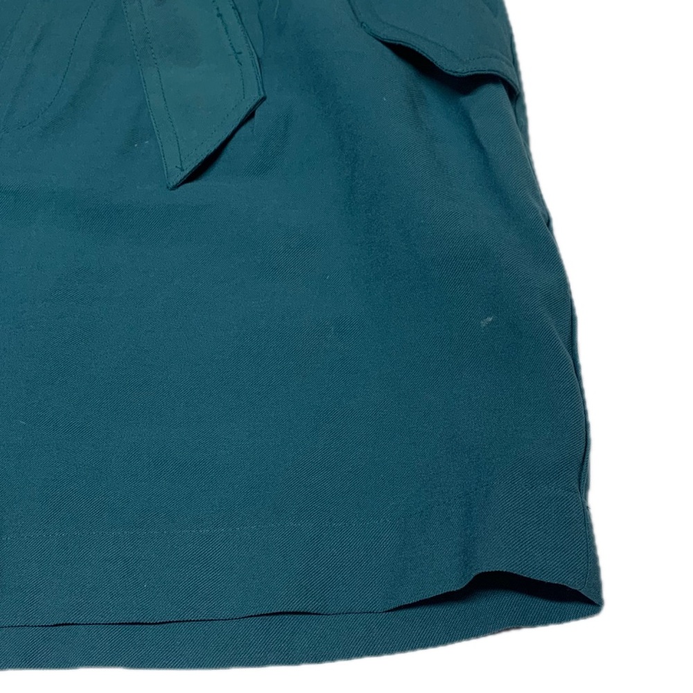 A New Day Teal Paperbag Waist Belted Shorts | High Rise Size 4 - Picture 7 of 15